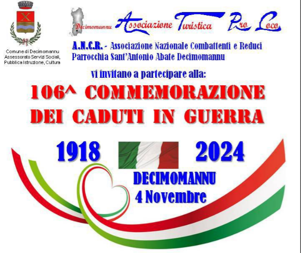 Visualizza la notizia: 106^ Commemorazione dei Caduti in Guerra - 4 novembre 2024